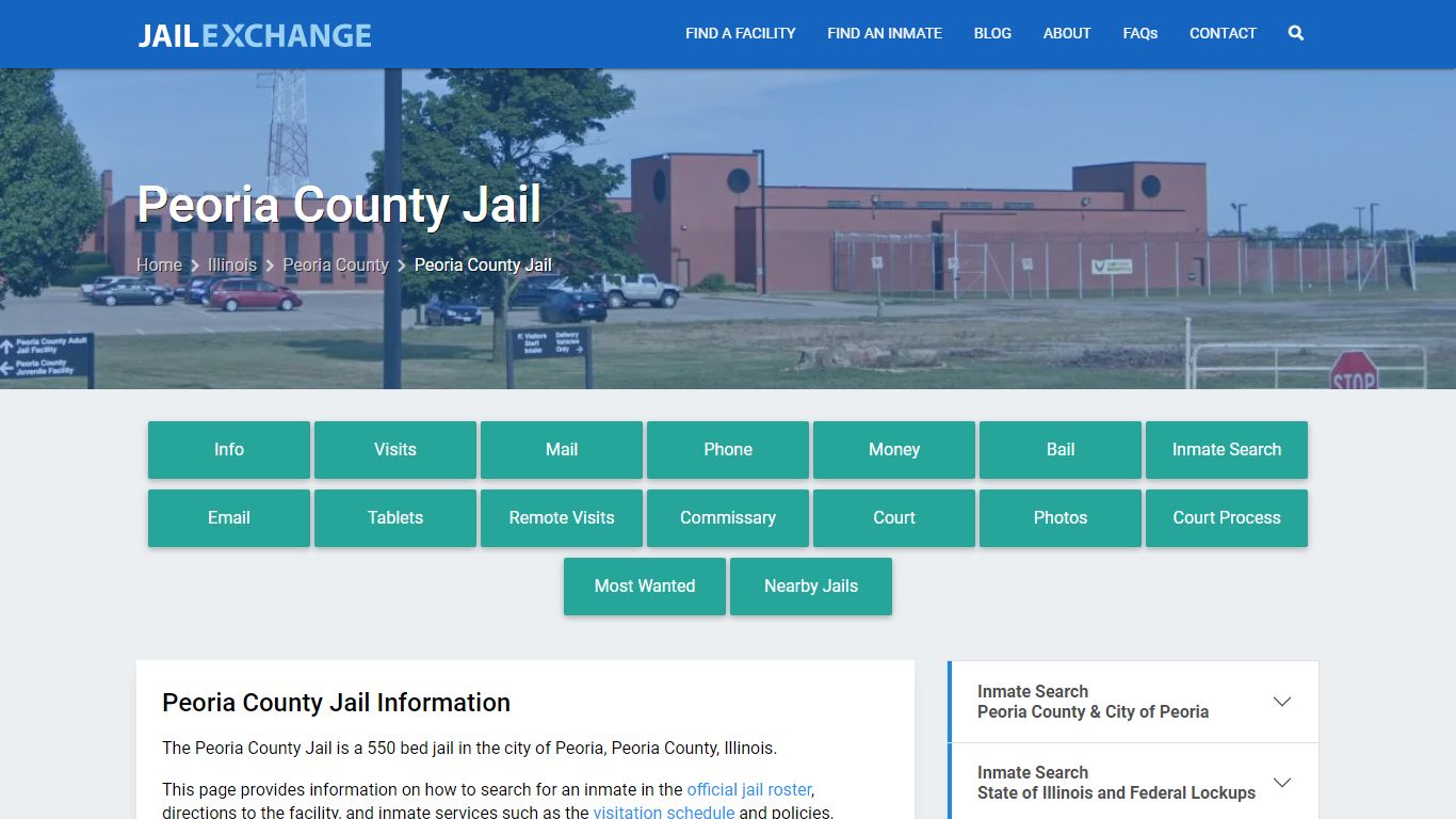 Peoria County Jail, IL Inmate Search, Information